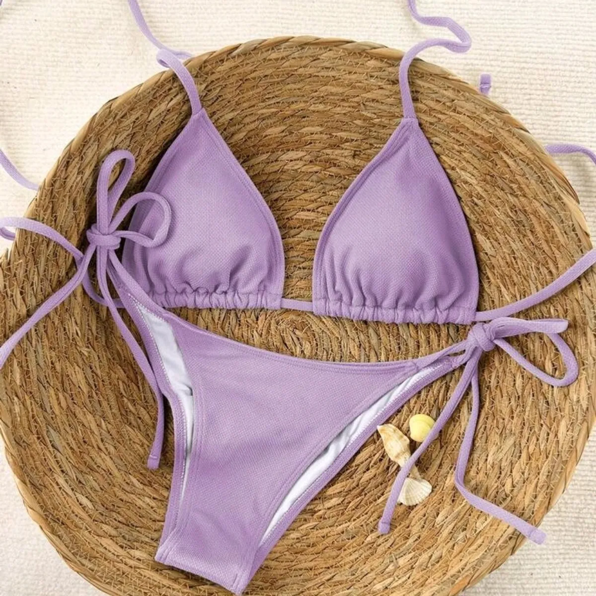 Women's Purple Bikini Set-Size L