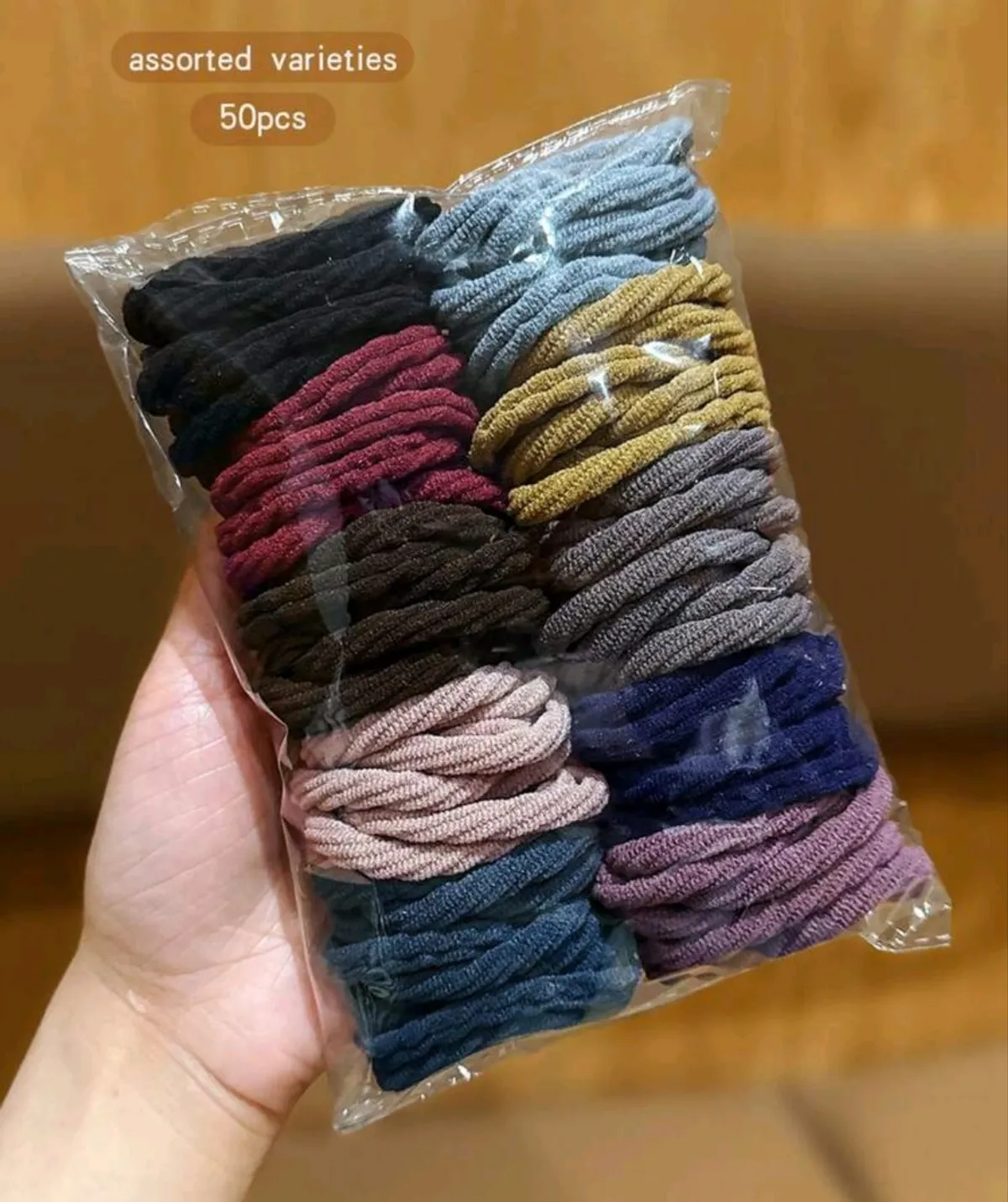 50PCS /Set Elastic Durable Hair Ties Style Colorful Hairbands Hair Accessories
