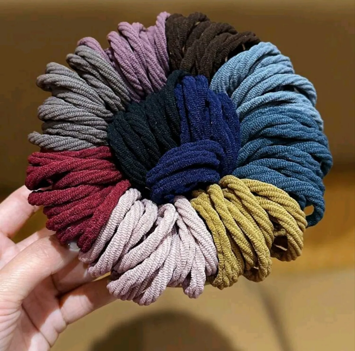50PCS /Set Elastic Durable Hair Ties Style Colorful Hairbands Hair Accessories