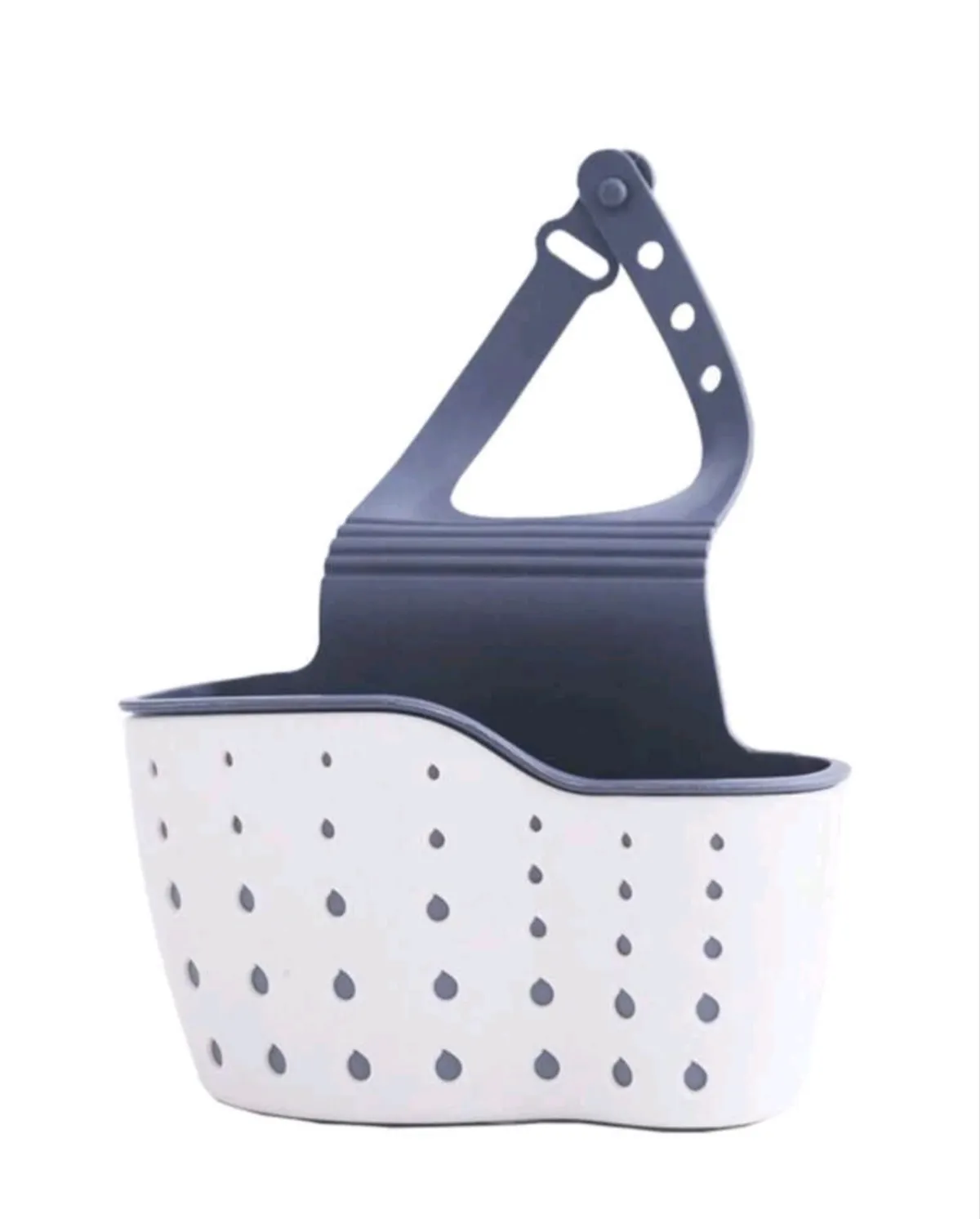 1PC Adjustable Snap Kitchen Sink Sponge Holder, Detachable Double Layer Drain Basket  For Sink Accessories