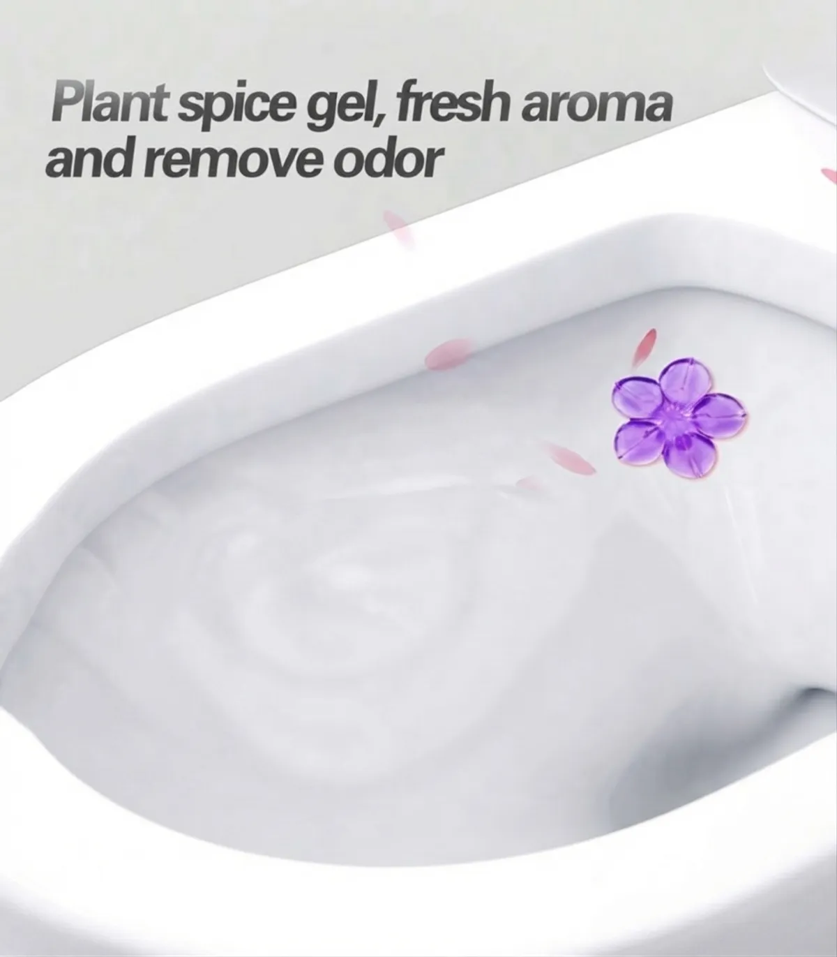Toilet Cleaning Gel, Floral Seal Toilet Gel, Floral Toilet Deodorization Gel, Toilet Cleaner, Deodorization Gel, Bathroom Air Freshener