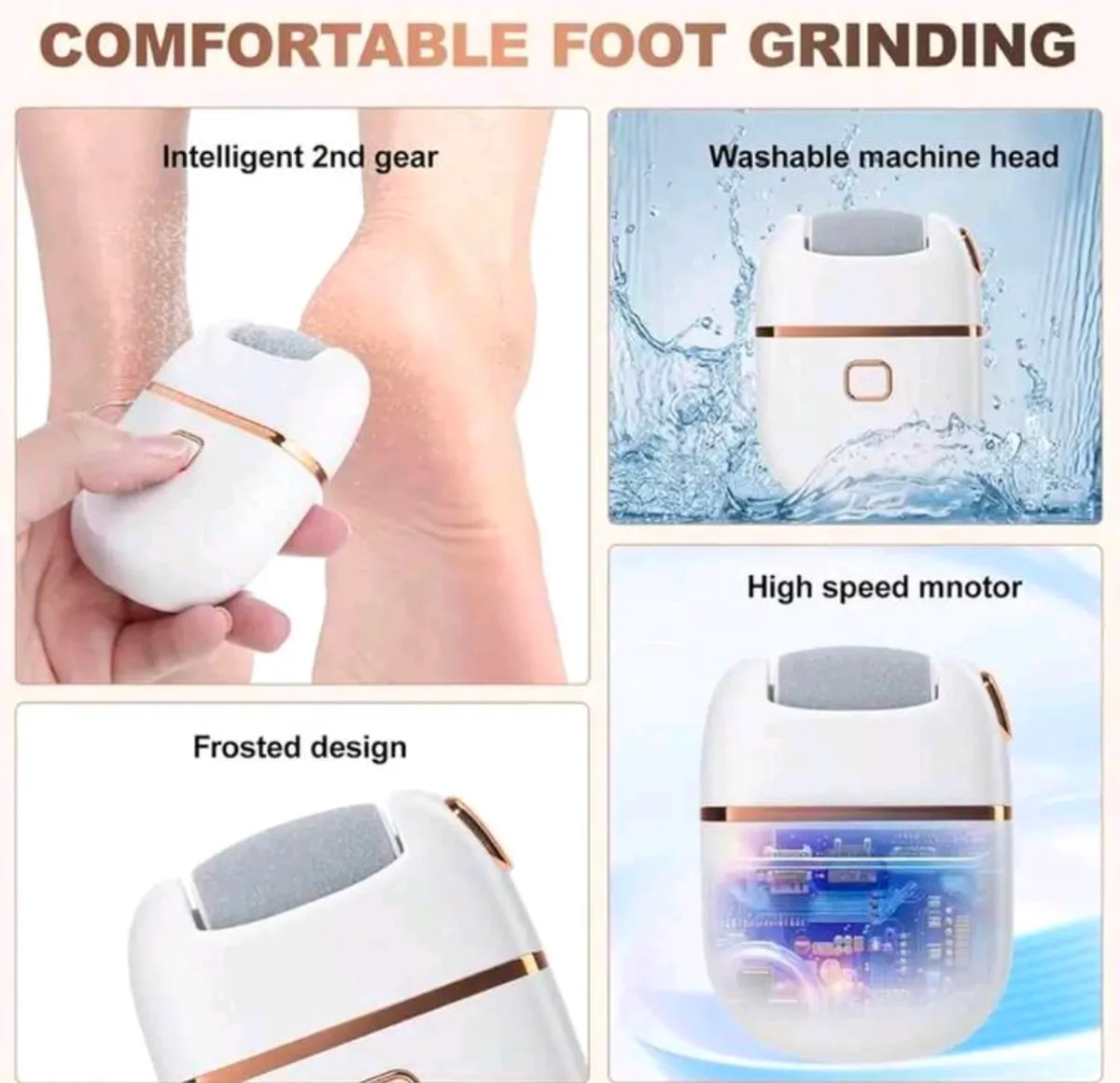 1 Rechargeable Electric Foot Grinder