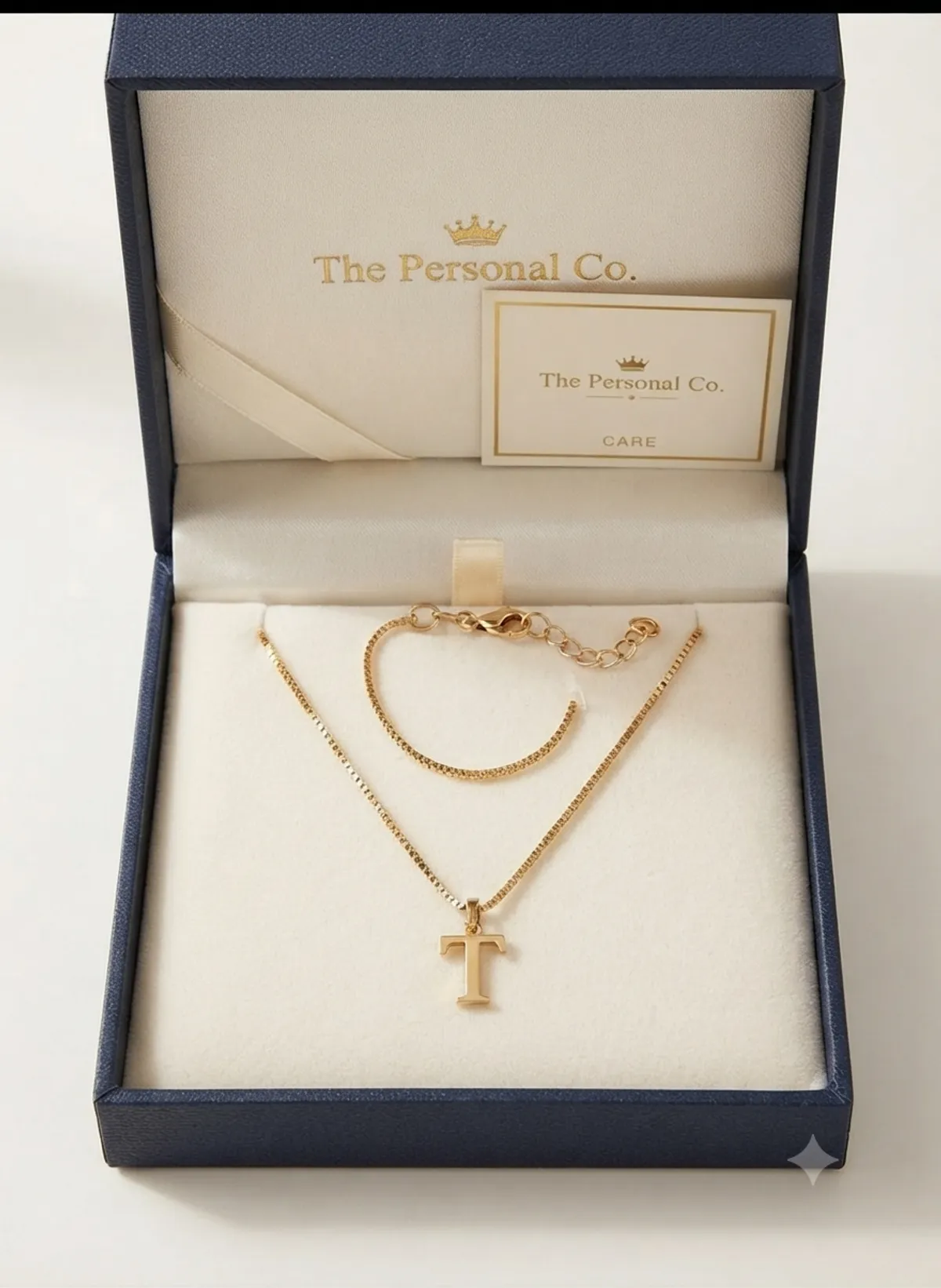 Women's Letter T  Gold-Plated Exquisite Minimalist Letter Pendant Necklace