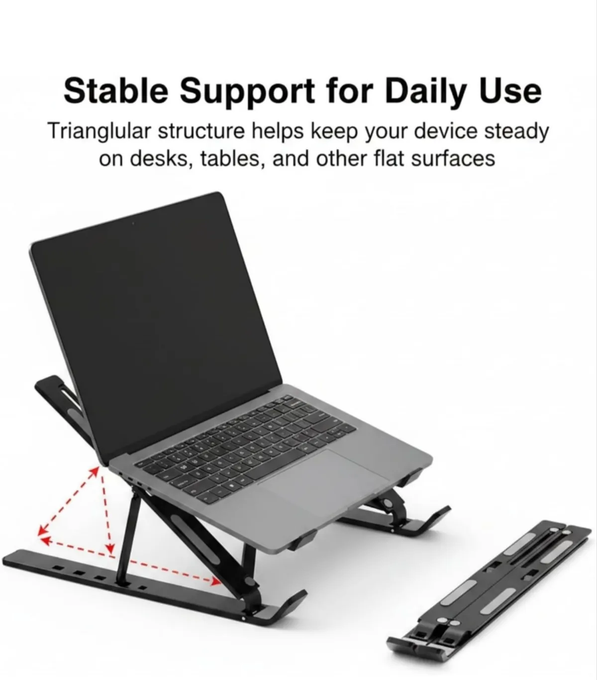7-Level Adjustable Aluminum Alloy Laptop Stand – Computer Stand Portable Office Desktop Support