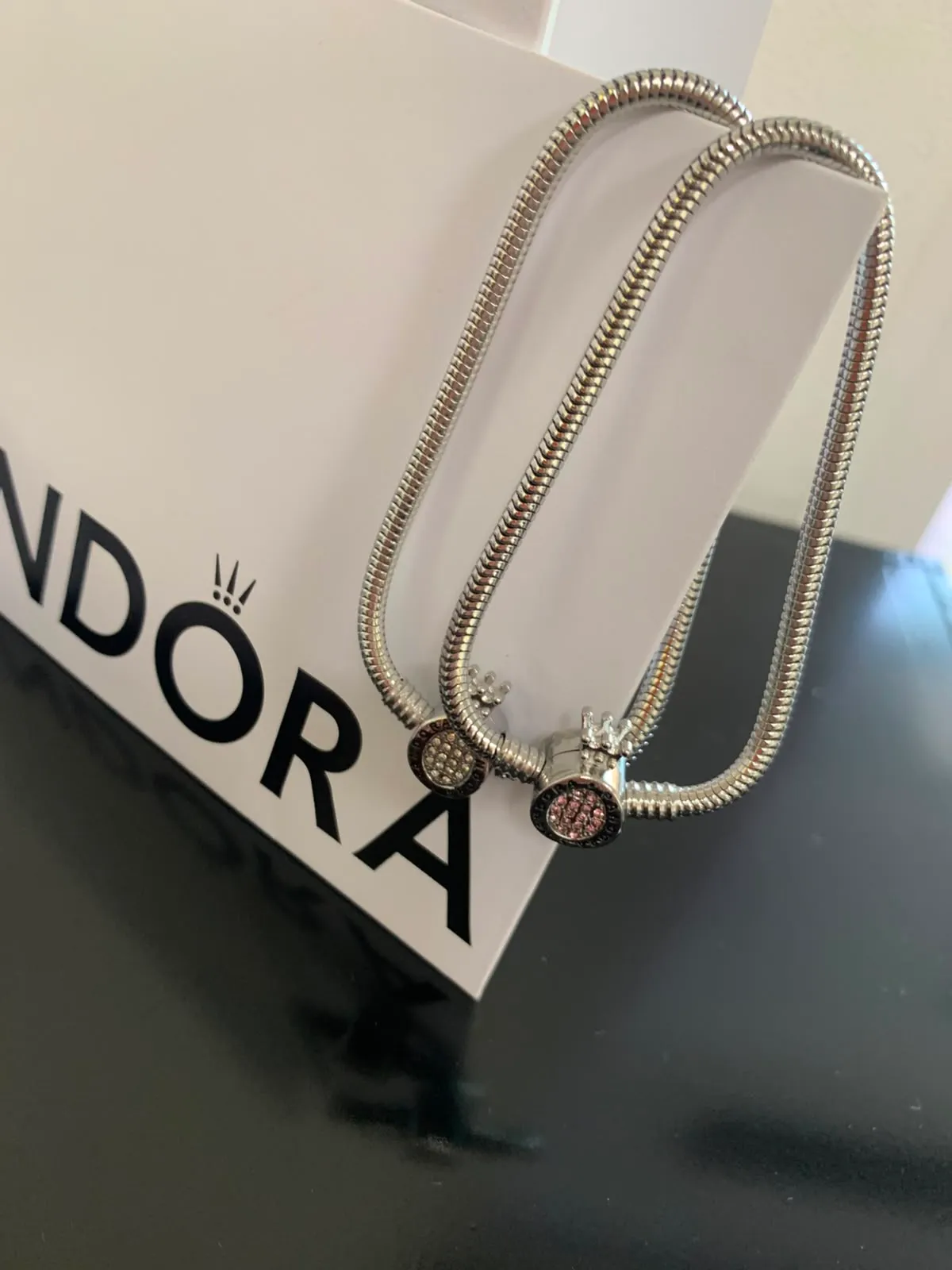PANDORA Women's Bracelet Sterling Silver, 19