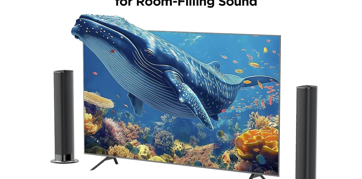 Assisttrust KY8000 Sound Bar for TV 50W 32-Inch 2 in 1 Detachable Design