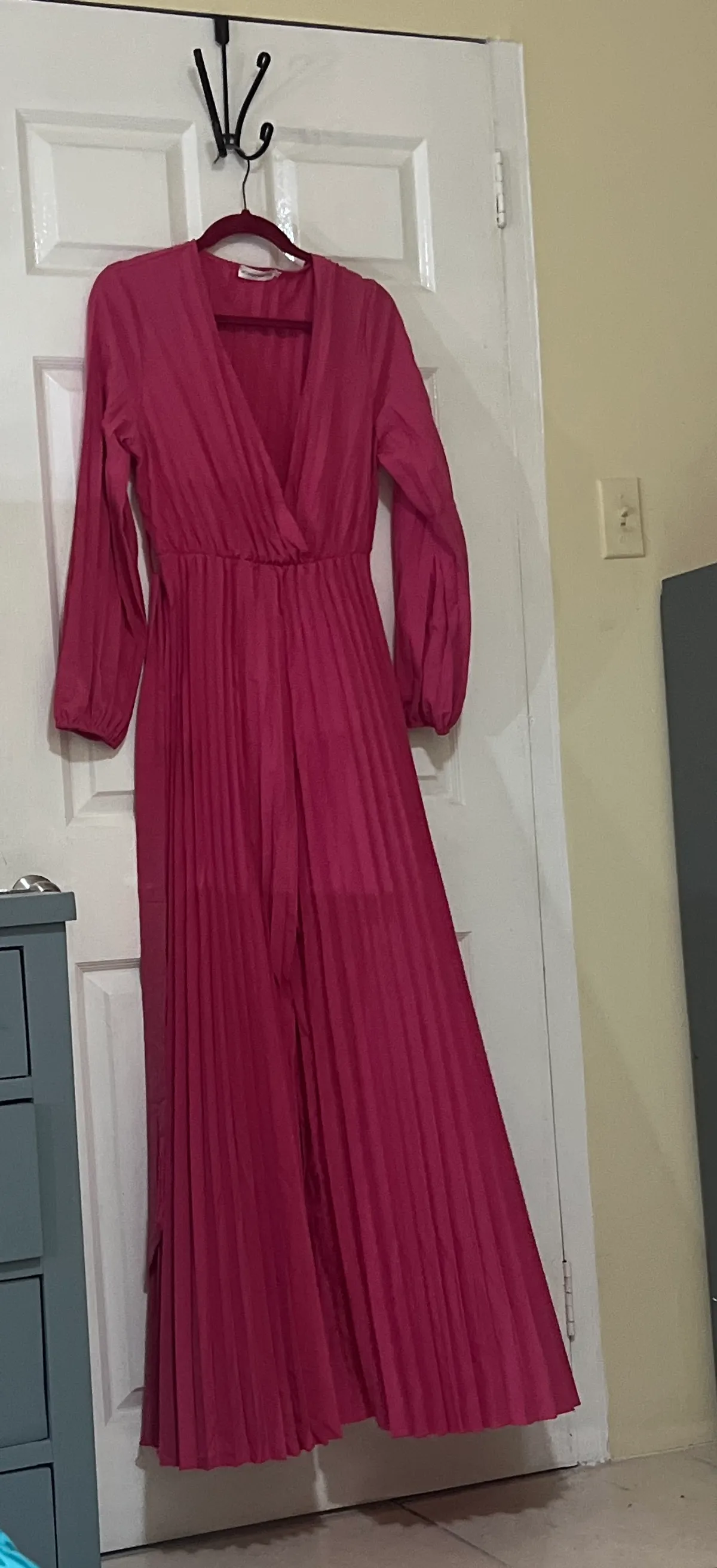 2XL Pink Pleated Romper