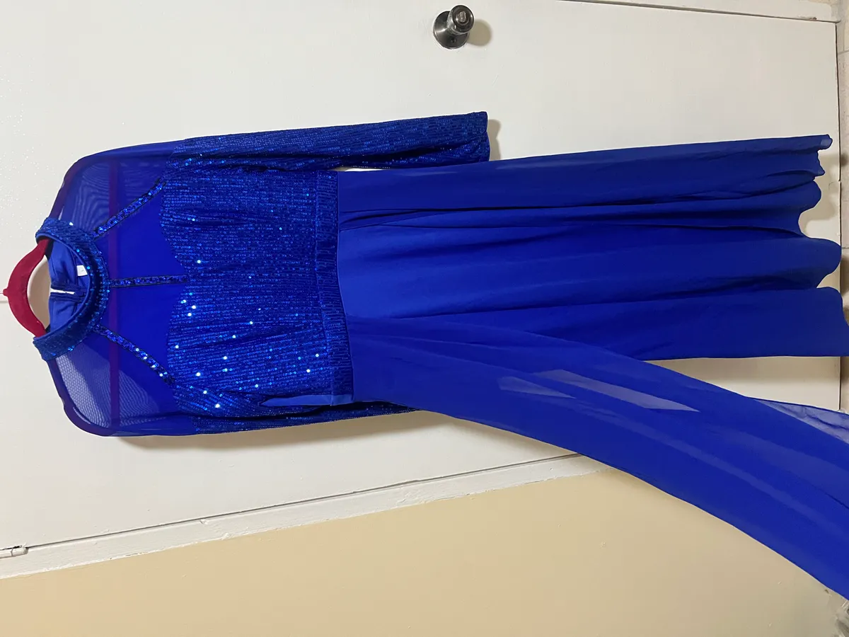 Large Blue Evening Dress