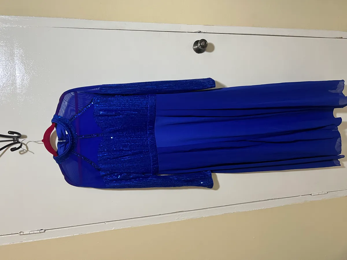 Large Blue Evening Dress