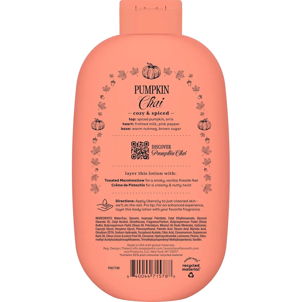 eos Pumpkin Chai Body Lotion, 16 fl oz