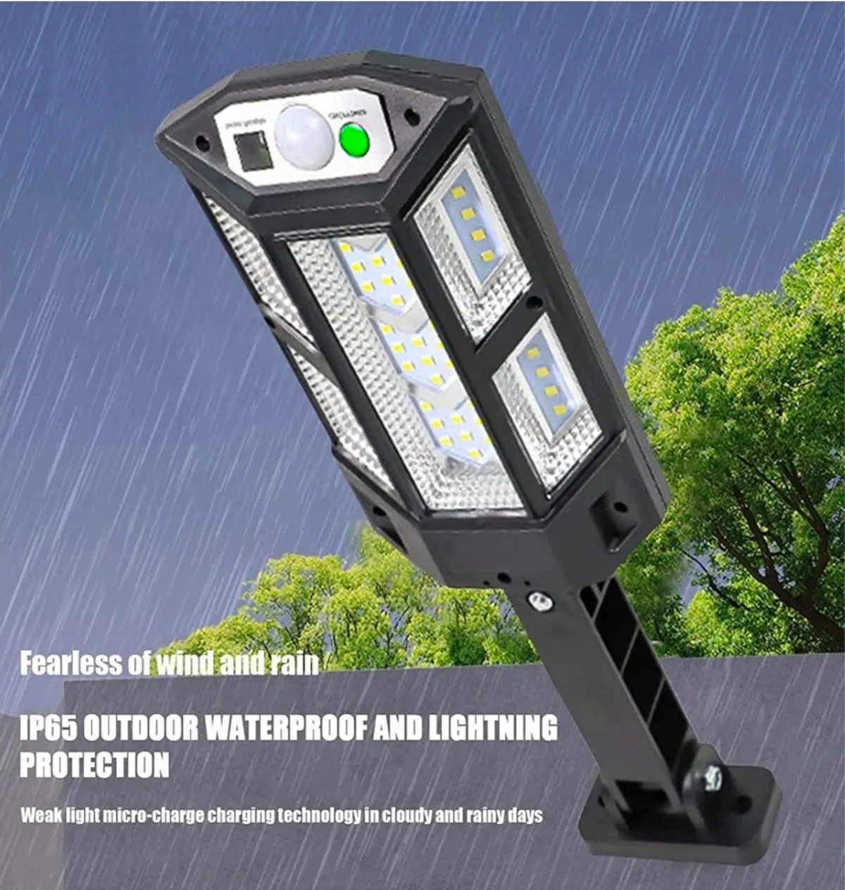 Solar Motion Lights Outdoor - Solar Flood Lights,Motion Sensor Lights 180-degree Wide Angle Solar Powered Light