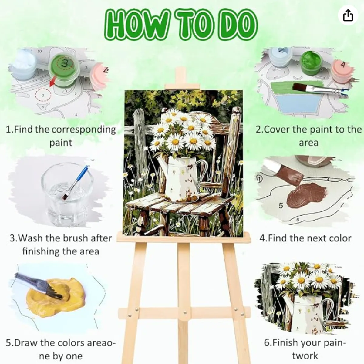 Fun Paint by Numbers Kit for Adults and Kids 8+ years - Vibrant Pink, Green, Violet Flowering Succulents - Canvas Oil Paint - Paint and Paint Brushes Included! 30X40