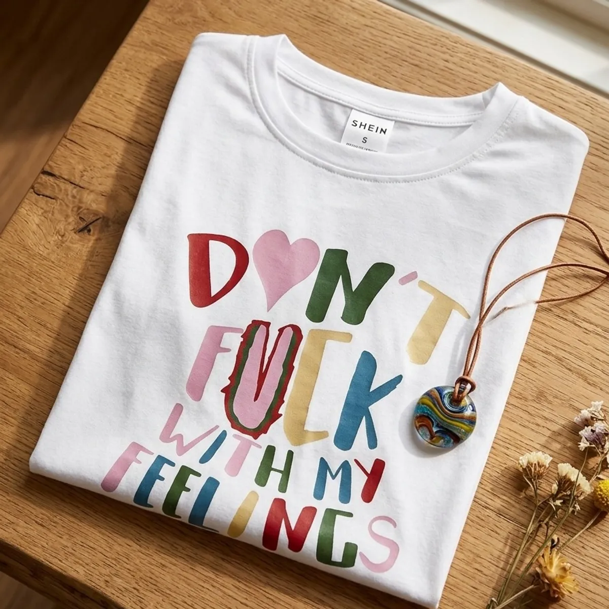 Womens Casual Sentence Shirts, White, Size - S