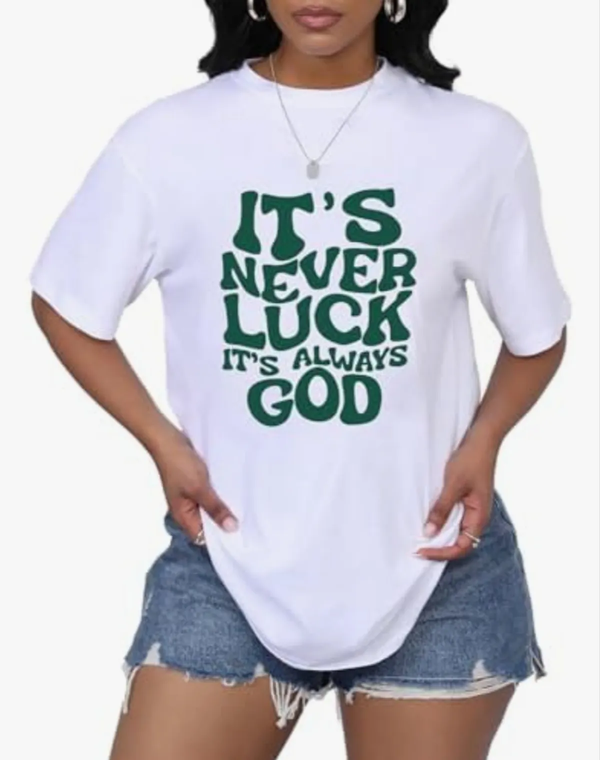 Women's Oversized T Shirt Graphic Tees Short Sleeve Shirts Summer Casual Loose Tops - Size XL