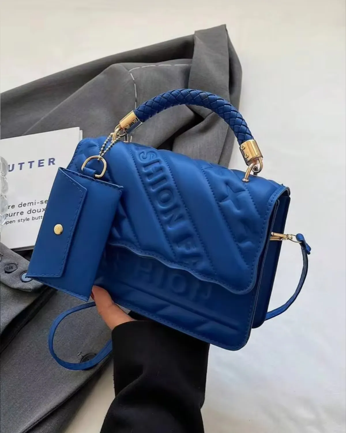 New Exotic Style Small Crossbody Bag For Women, Fashion Versatile Glossy Lacquer Leather