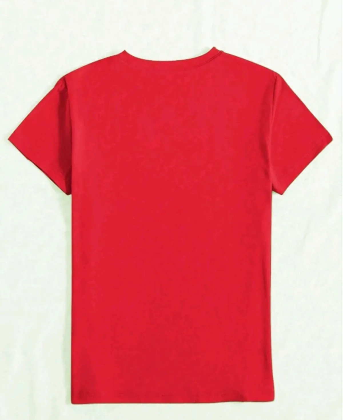 Unity Women's Gold Lips Printed Slim Fit Short Sleeve T-Shirt - Size M