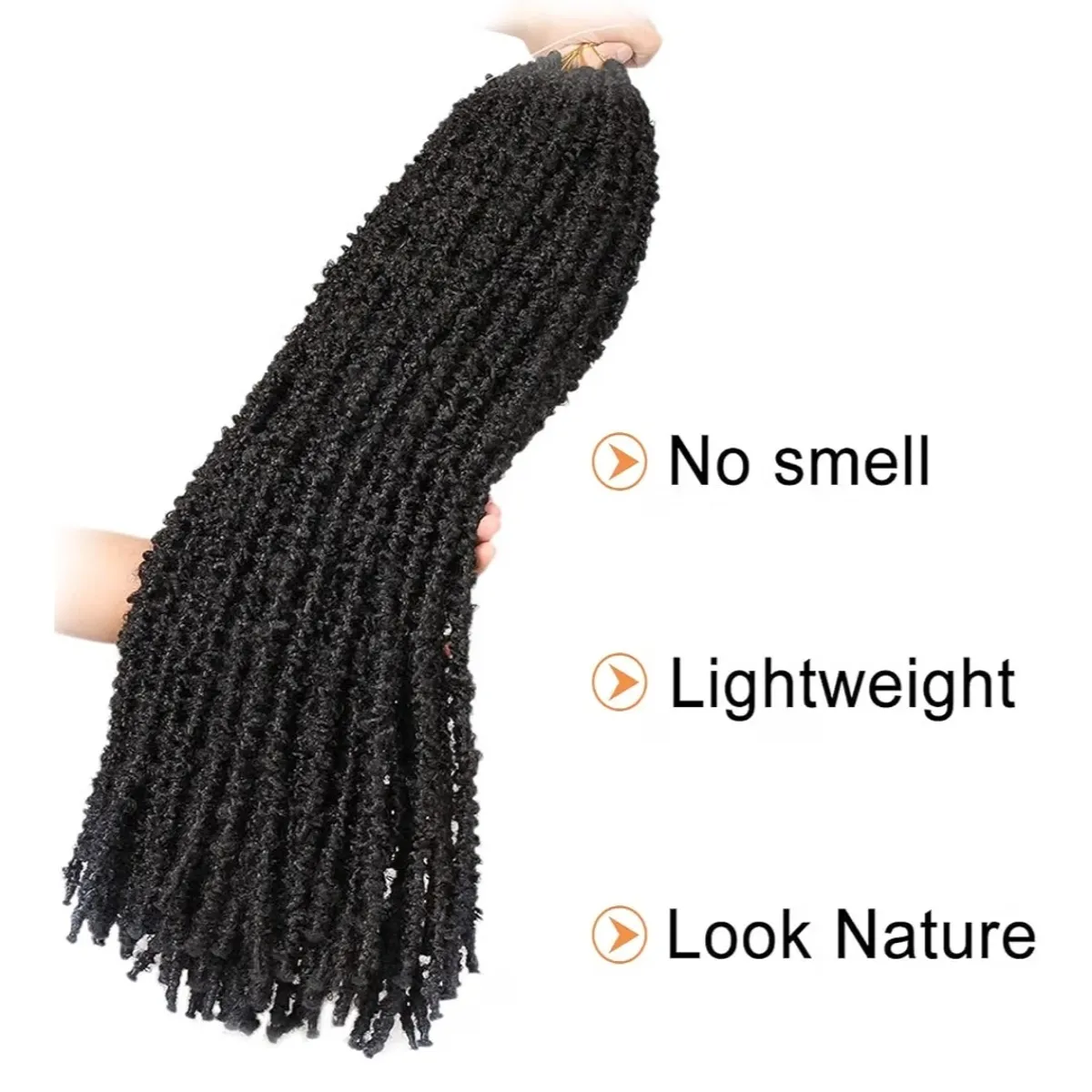 6 Packs Butterfly Crochet locs 24 Inch 1B#