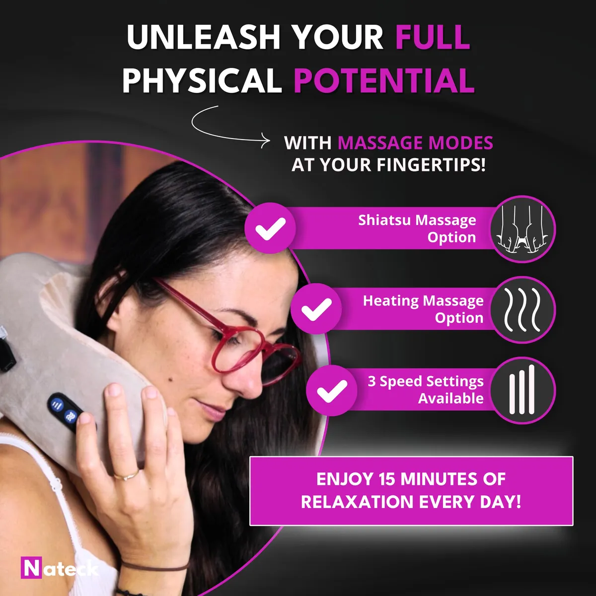 Portable Heated Neck Massager