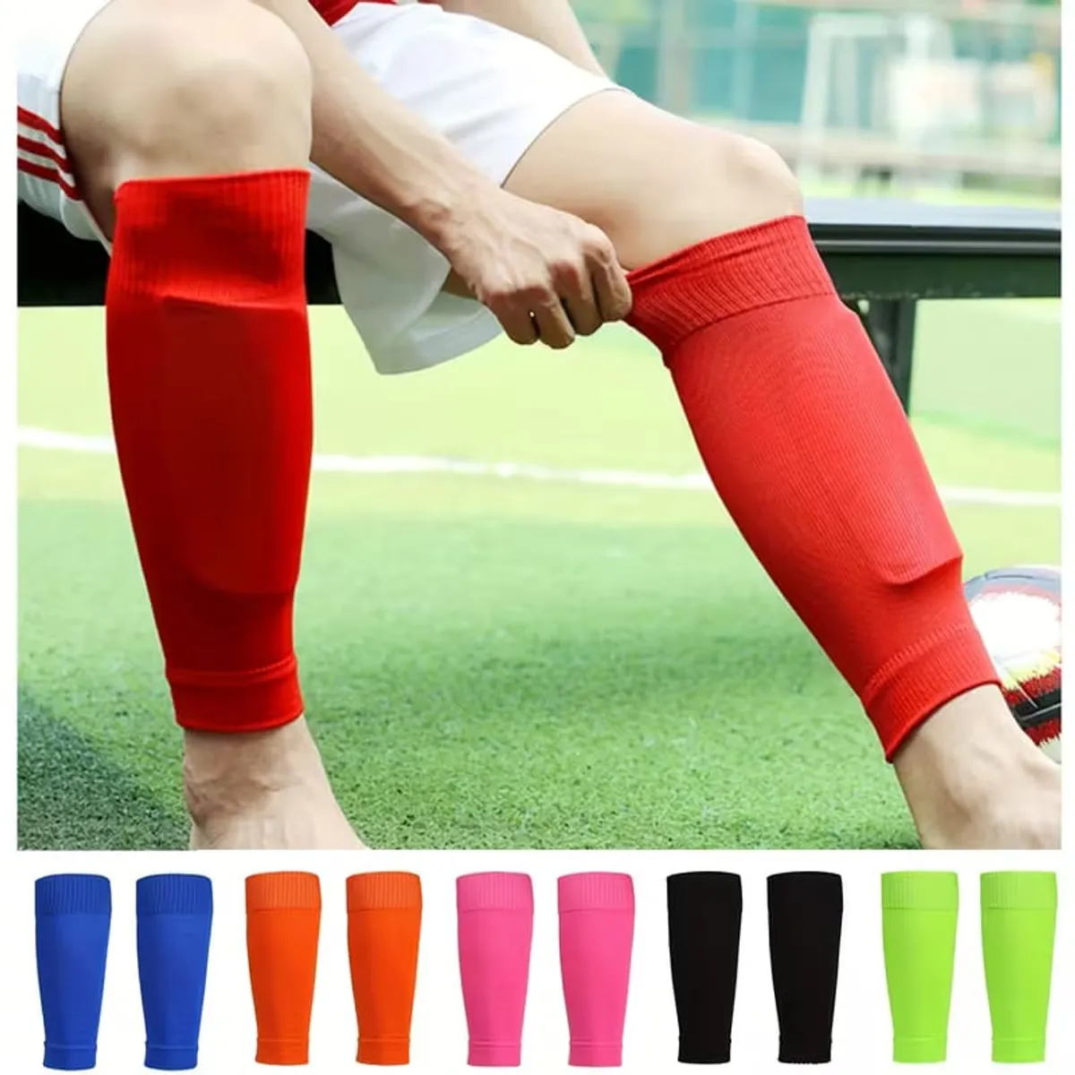 1 Pair Black Sports Calf Sleeves