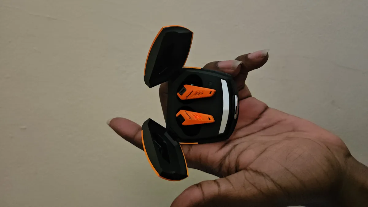Lamborghini Huracan TWS700 Earbuds, Orange