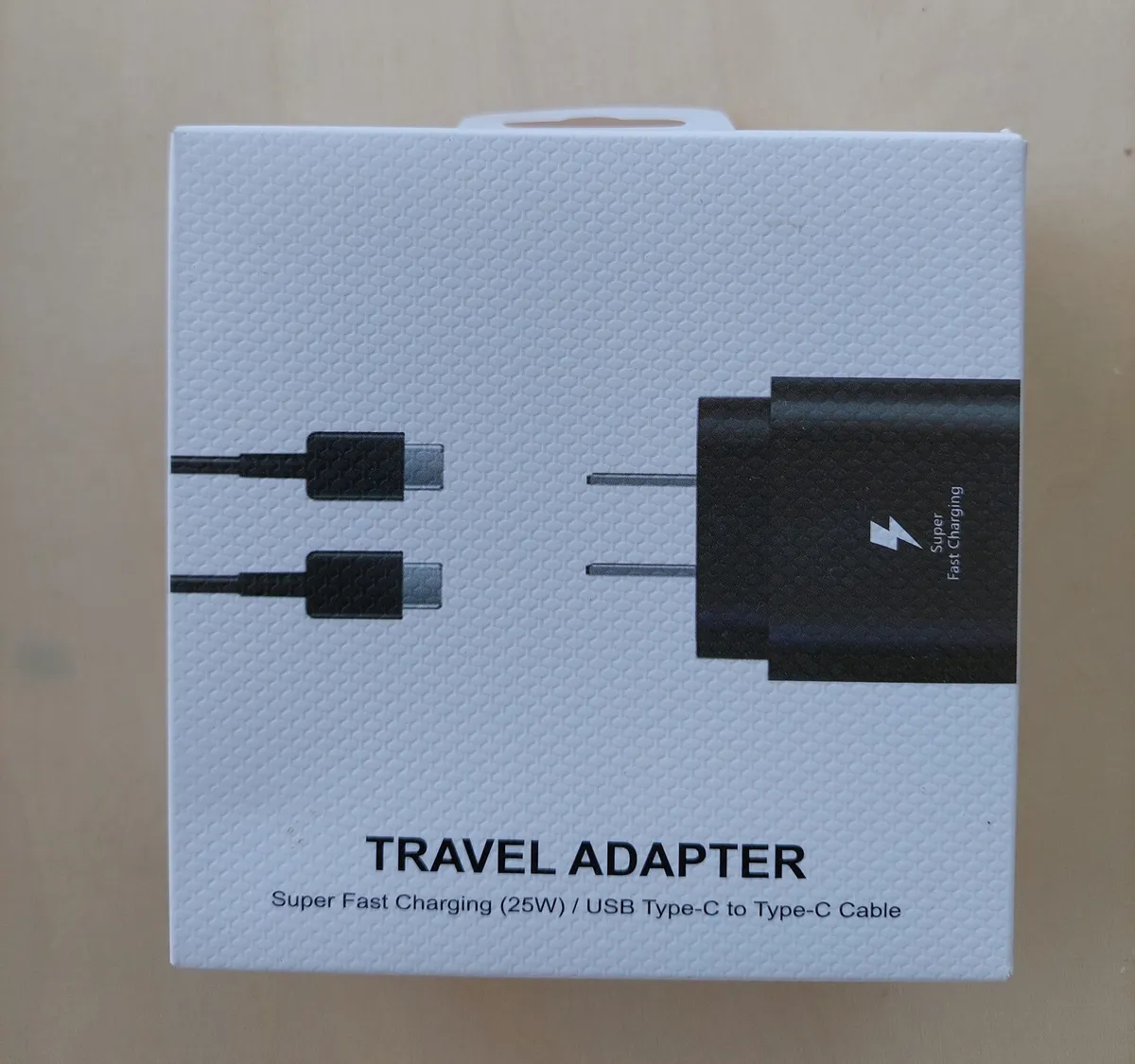 25W Super Fast Charging Travel Adapter Combo (USB Type-C to Type-C Cable Included)