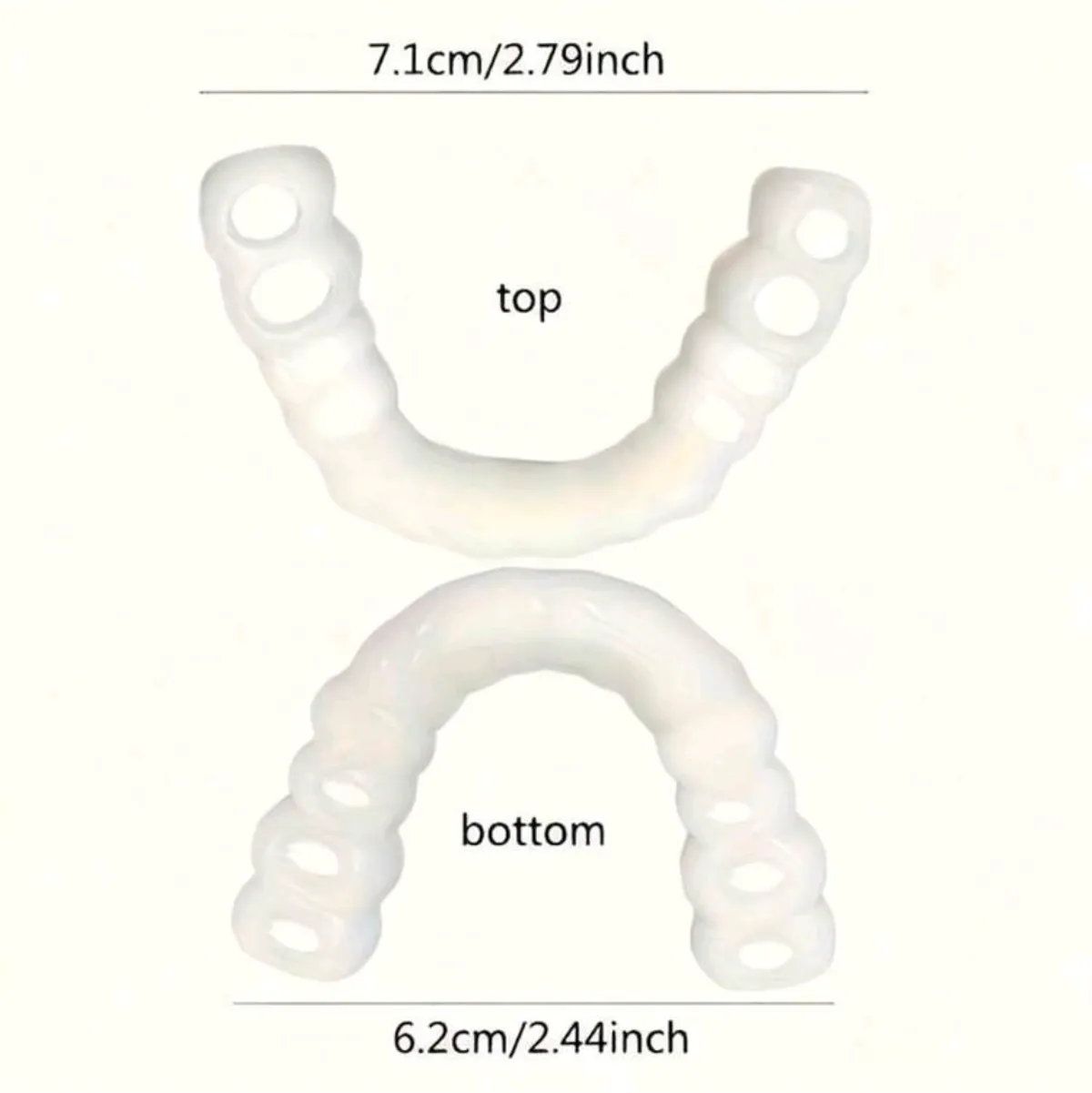 Silicone Cosmetic Smile Veneers Temporary Decorative Fake Teeth
