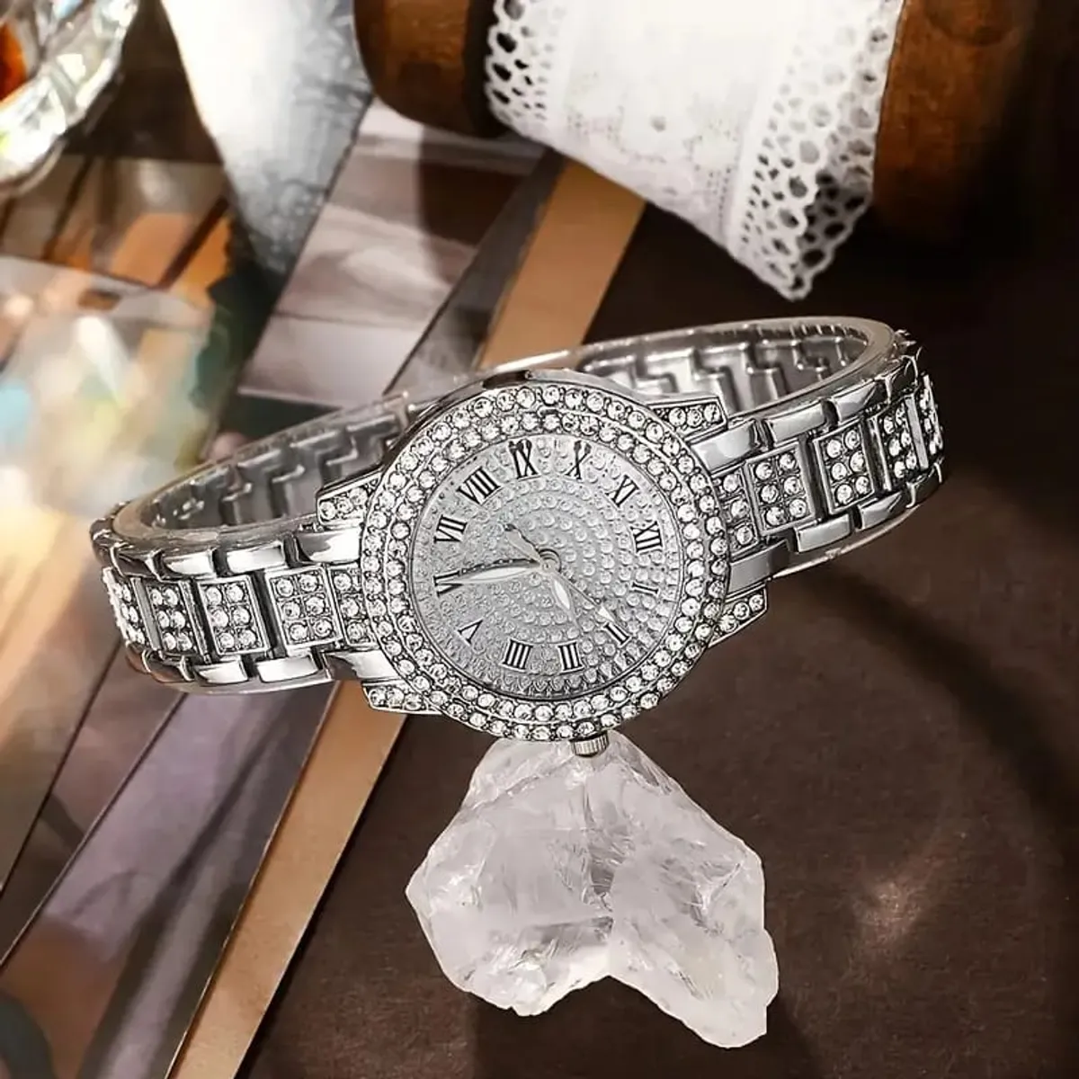6 Pcs Women's Watch Jewelry Set