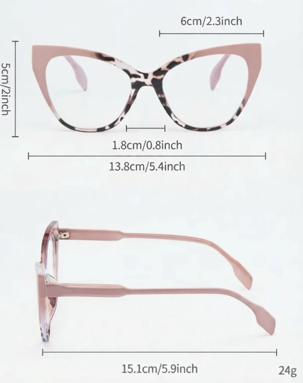 Classic Cat Eye Blue Light Blocking Reading Glasses Women Clear Lens