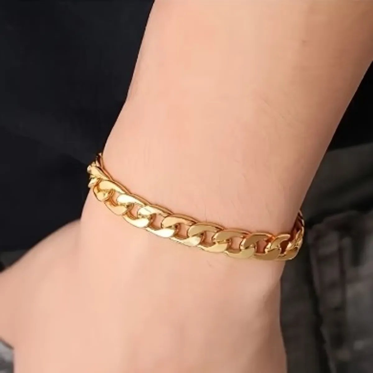 2pc Gold Bracelet Necklace Set