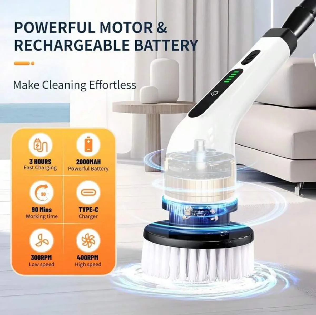 9-in-1 Electric Cleaning Brush