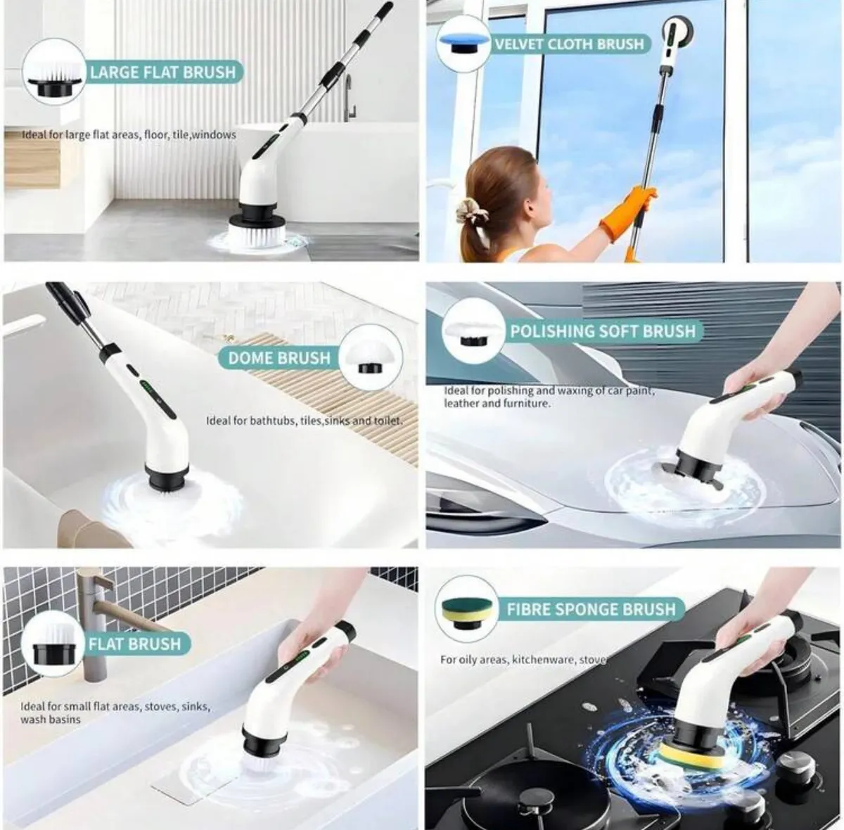 9-in-1 Electric Cleaning Brush