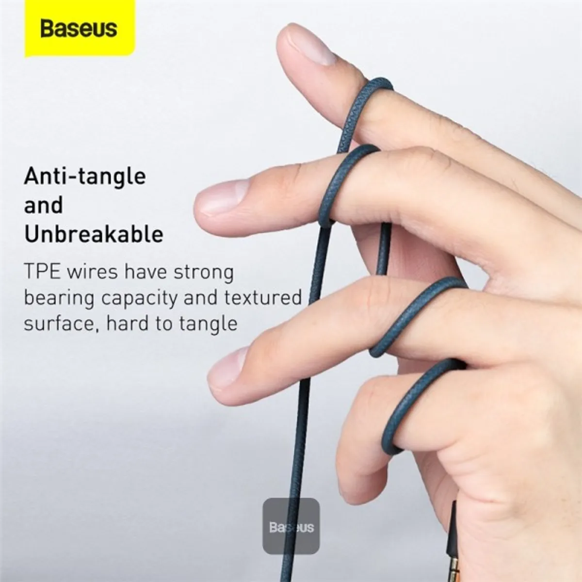 Baseus Encok 3.5mm Wired Earphone H19, BLUE