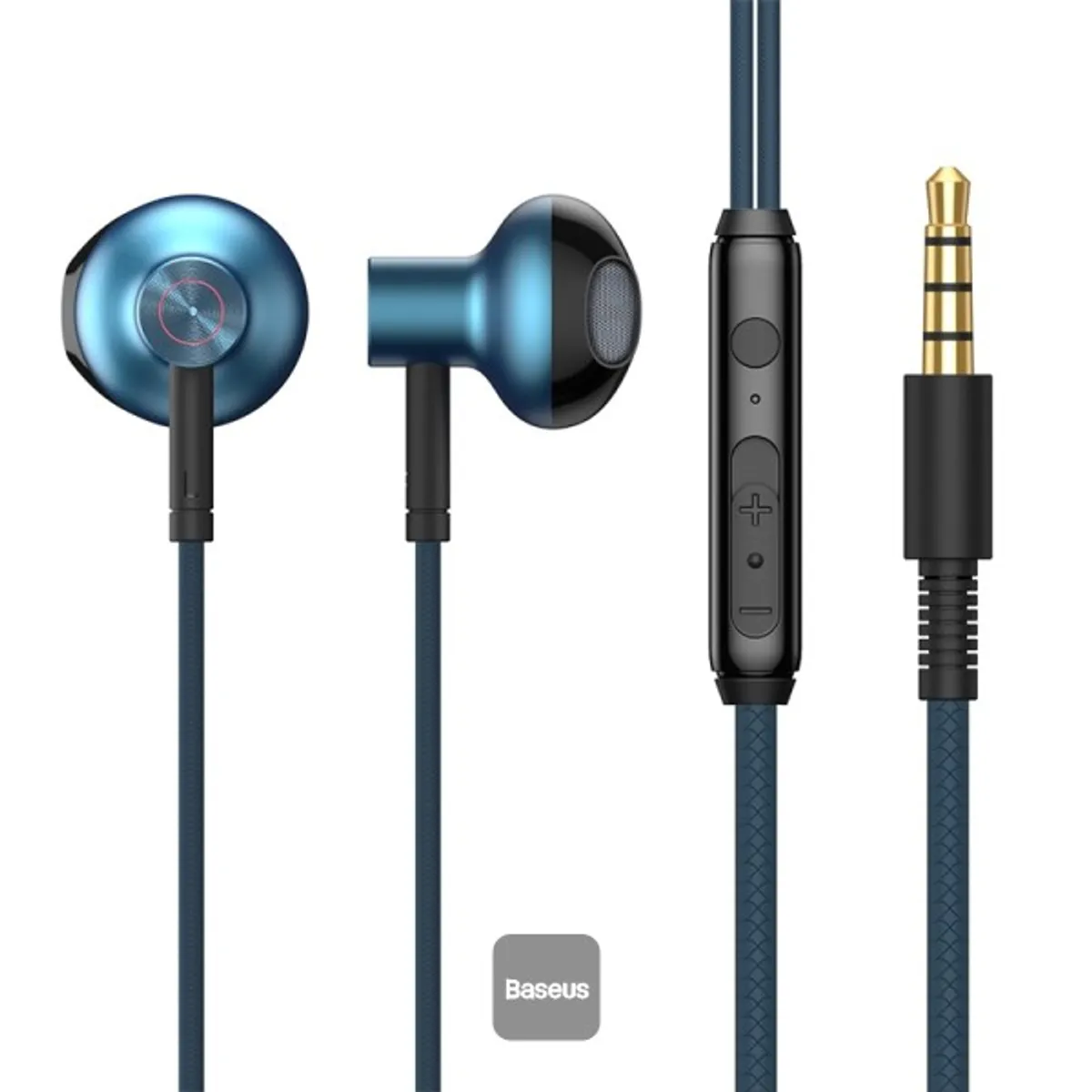 Baseus Encok 3.5mm Wired Earphone H19, BLUE
