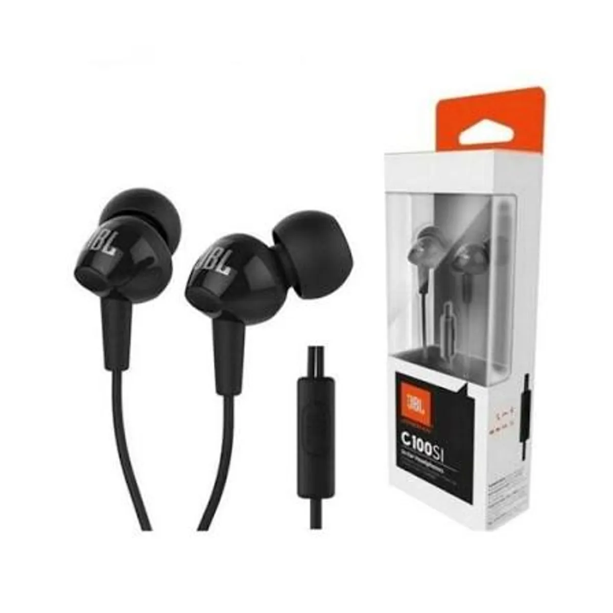 JBL C100SI 3.5mm Wired Earbuds, BLK