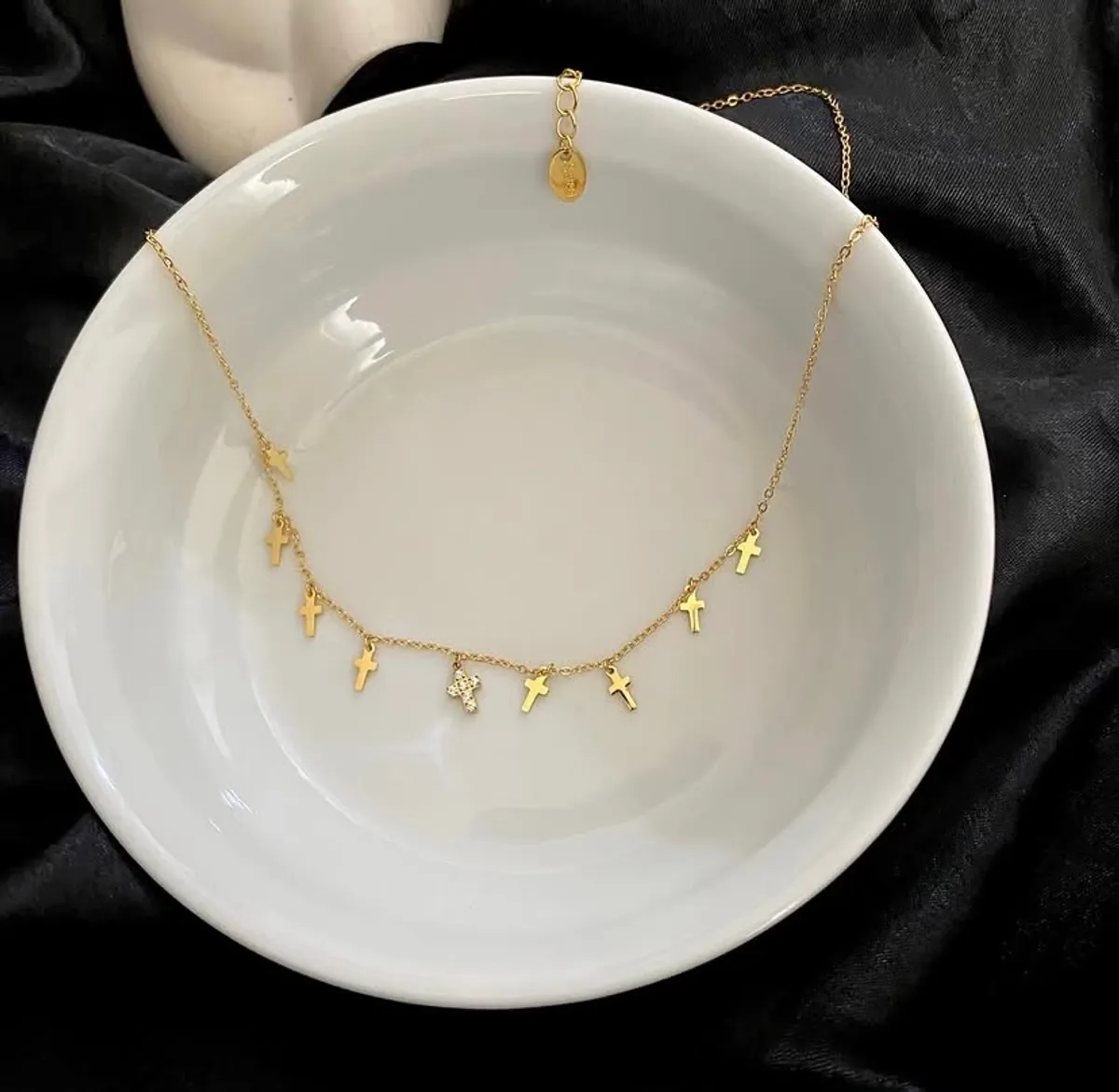 Dainty Cross Charm Necklace