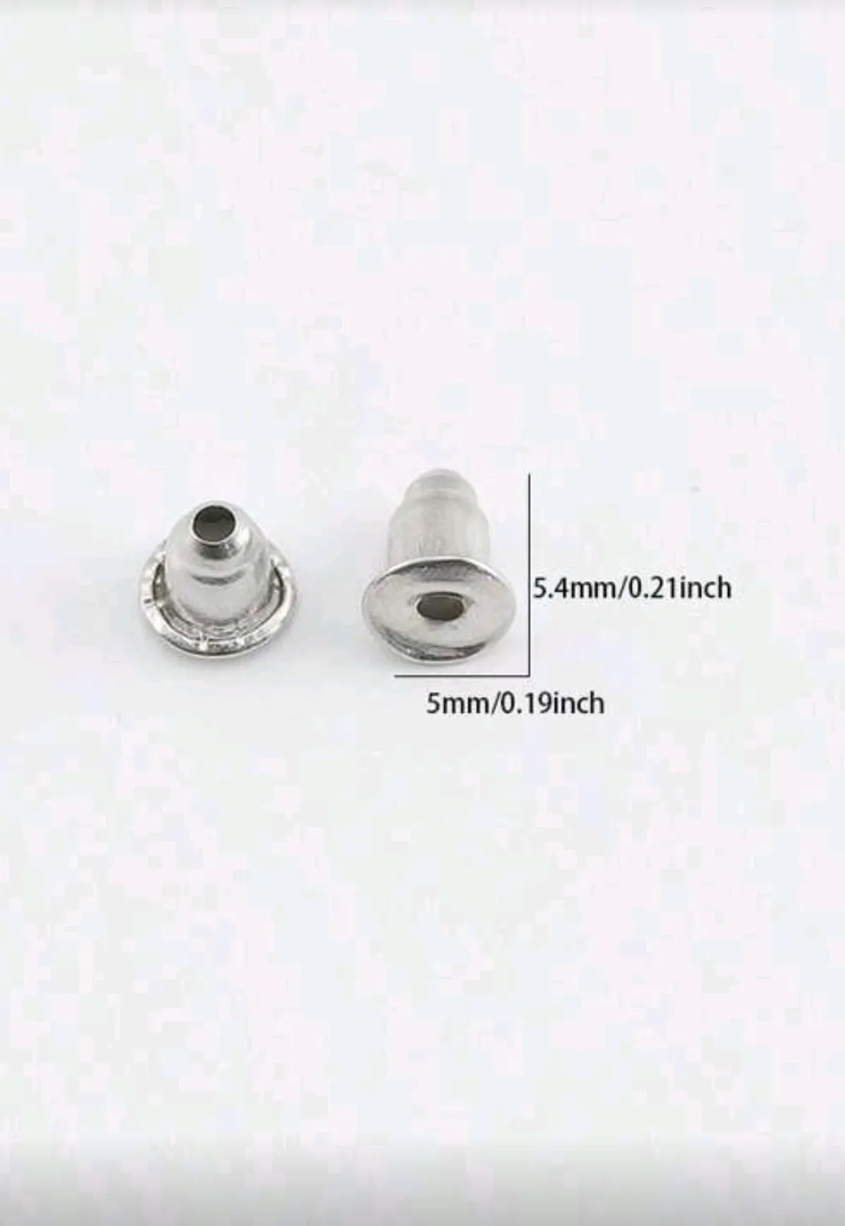 Silver Earring Backs (20 pack)