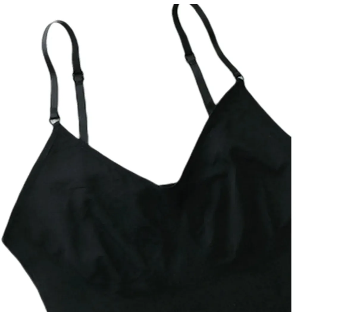 Women's Shapewear Bodysuits Sleeveless Jumpsuits Back Lifter Tops Black M - Size XL
