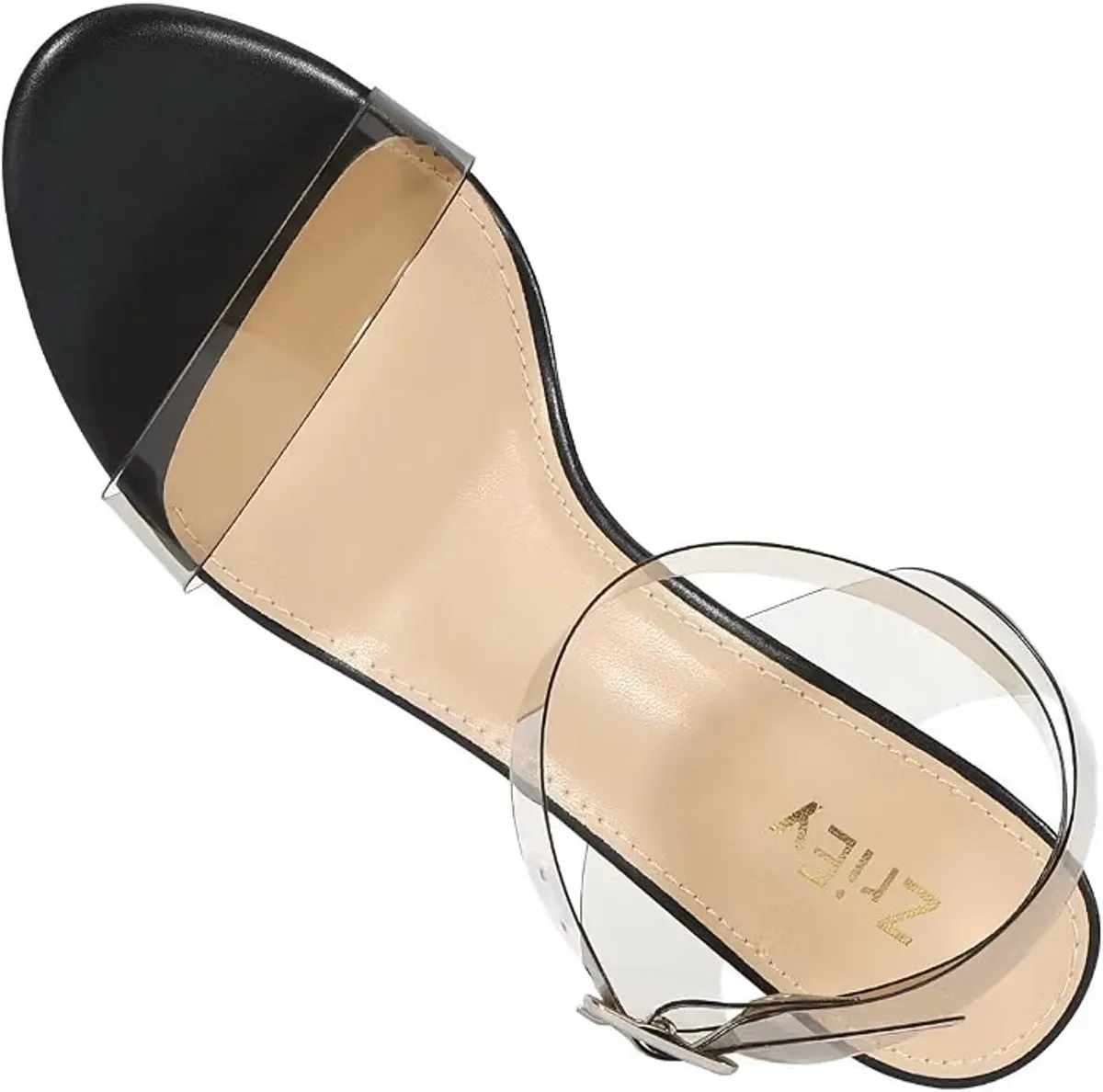 Women's Clear Heels Chunky Block Mid-High Heeled Sandals
2.75-Inch Chunky Heel, Transparent Open-Toe Ankle-Strap Dress Pump Shoes for Women for Daily Wear, Parties, and Weddings, Size: 7.5