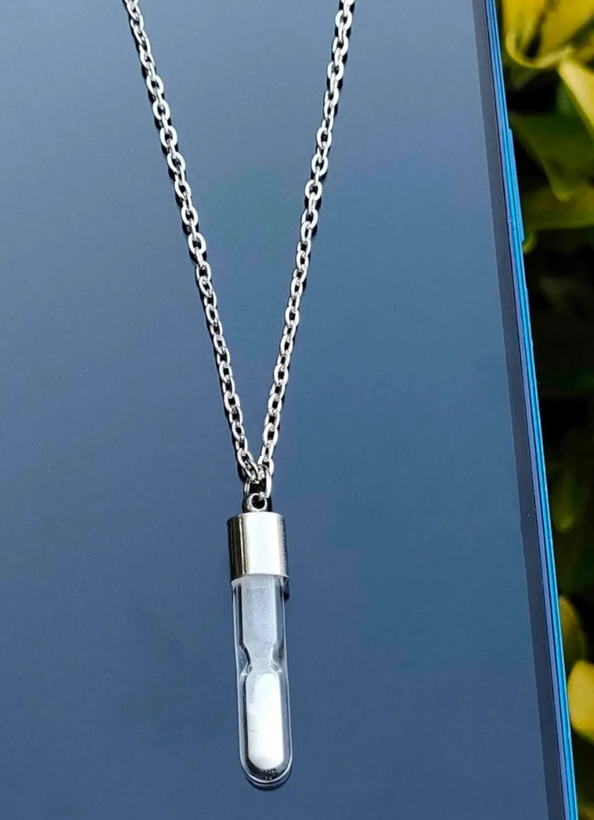 Hourglass Glass Jewelry Necklace For Women