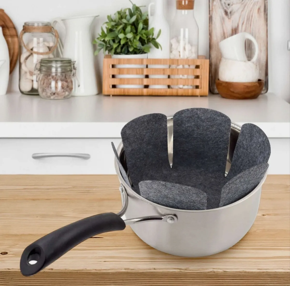 12PCS Pan Pot Protectors Prevent Scratching Stick Pads 3 Sizes Dividers Cookware
