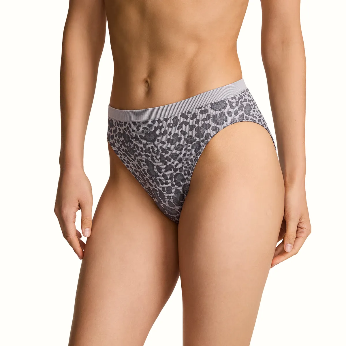 VS Seamless Leopard Rib High Leg Brief XL