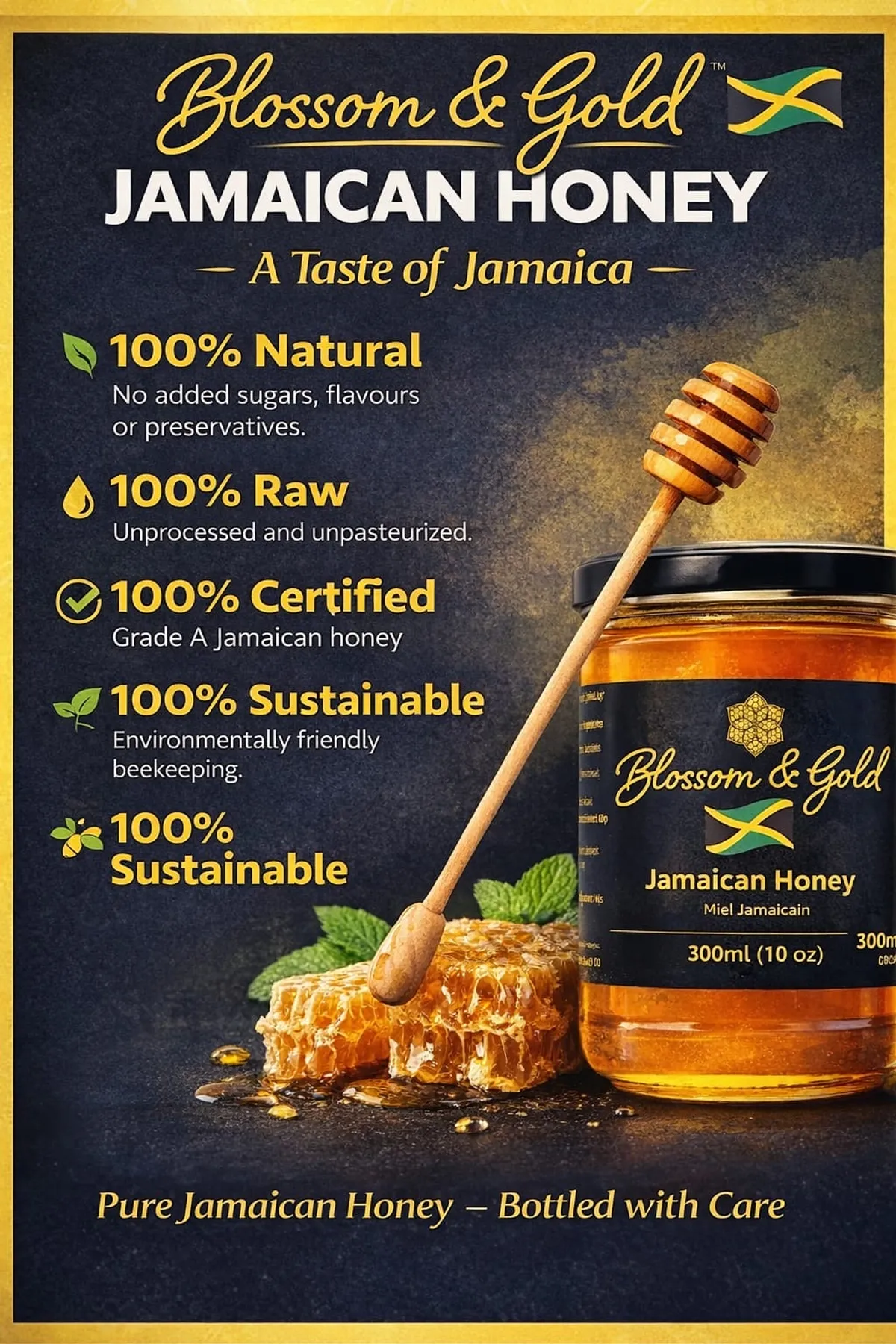 BLOSSOM & GOLD Jamaican Honey