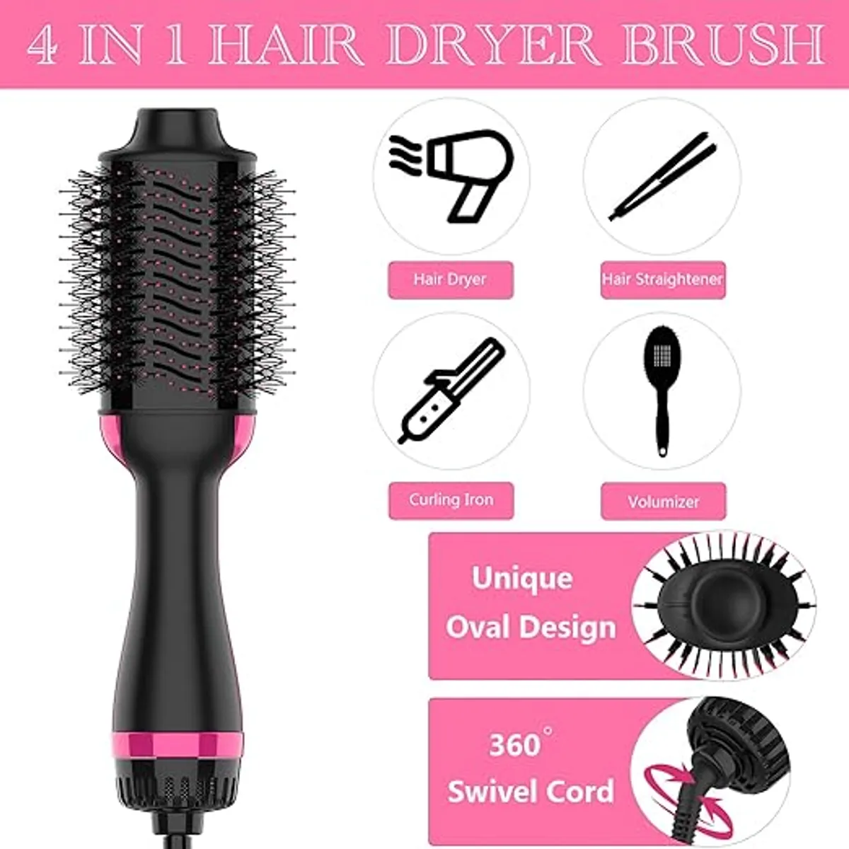 4in1 One Step Blow Dry Hair Brush
