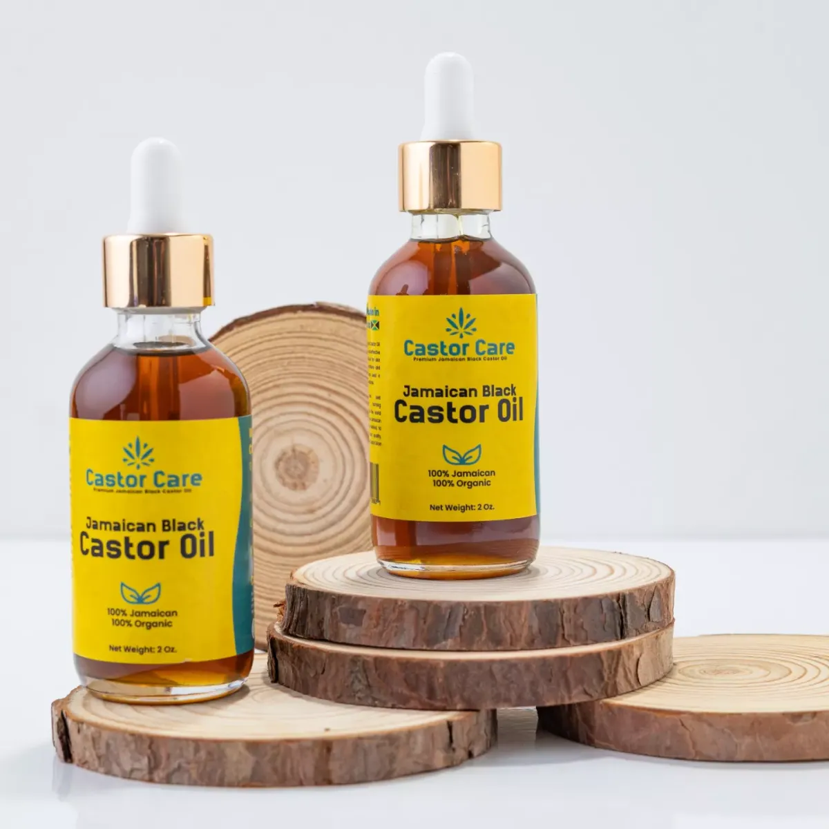 Premium Jamaican Black Castor Oil 2oz Glass Dropper Bottle (Recyclable, Travel-Friendly)Premium Jamaican Black Castor Oil