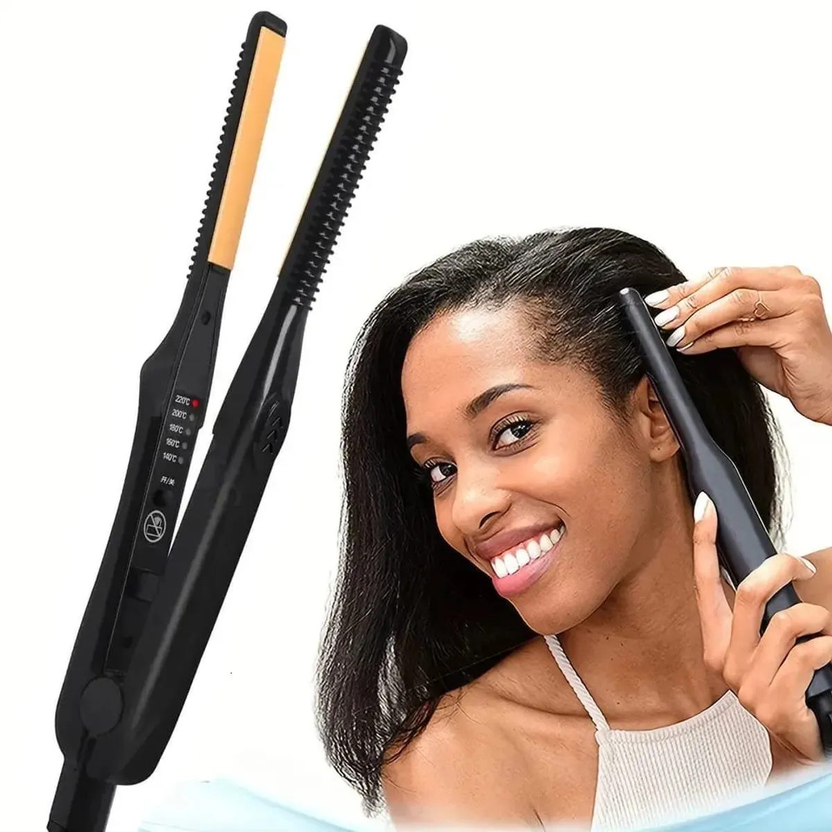 Ceramic curling iron for ultra thin hair
