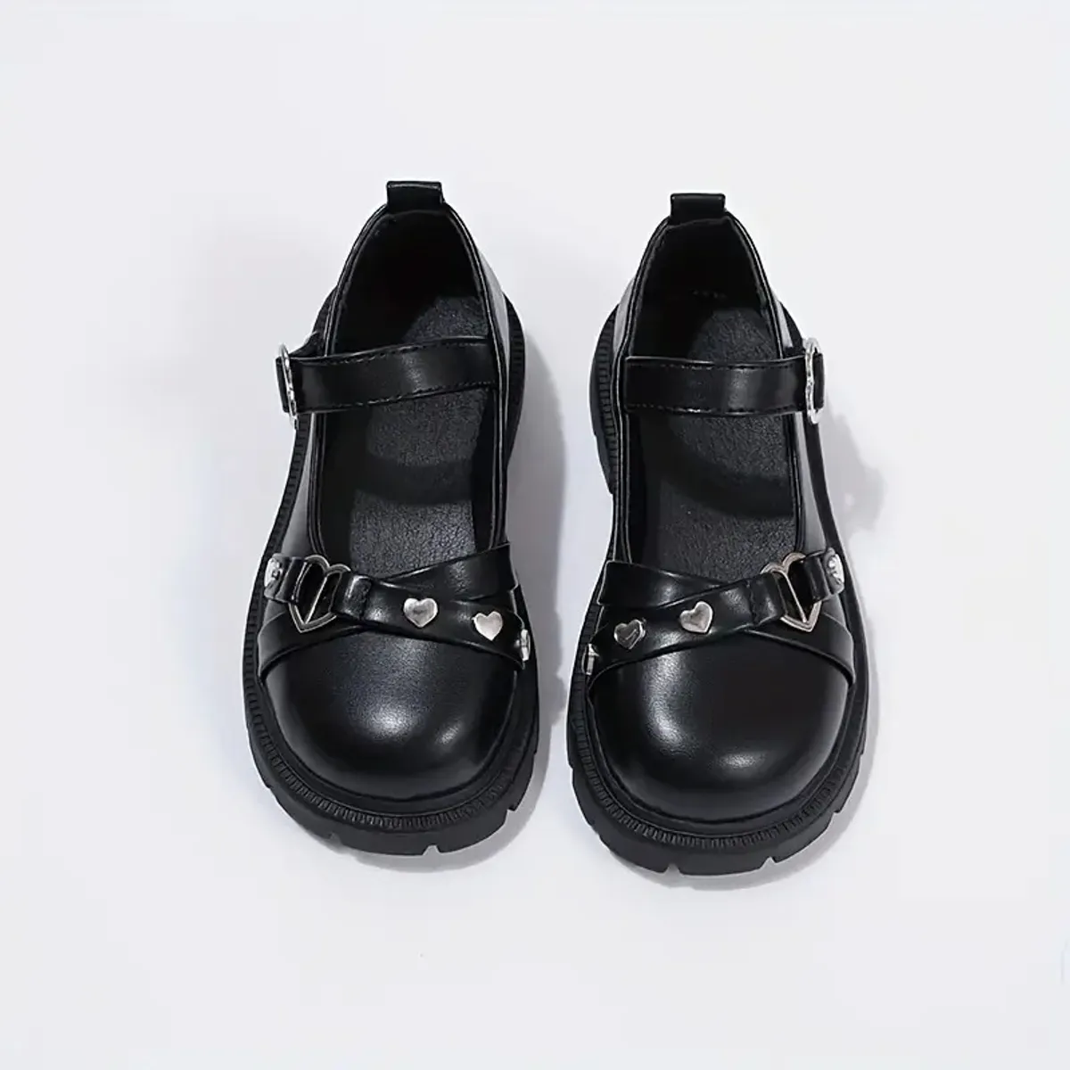 Black Shoes For Girls, Comfortable Non Slip Soft Flat Sole Shoes For Indoor Outdoor Party, Autumn - 35 size