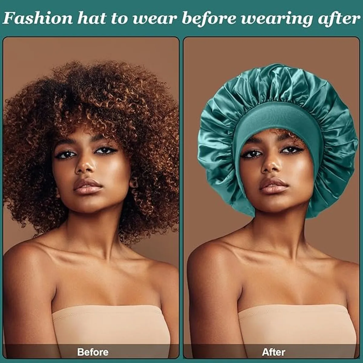 4PCS Silk Satin Bonnets for Women & Men.