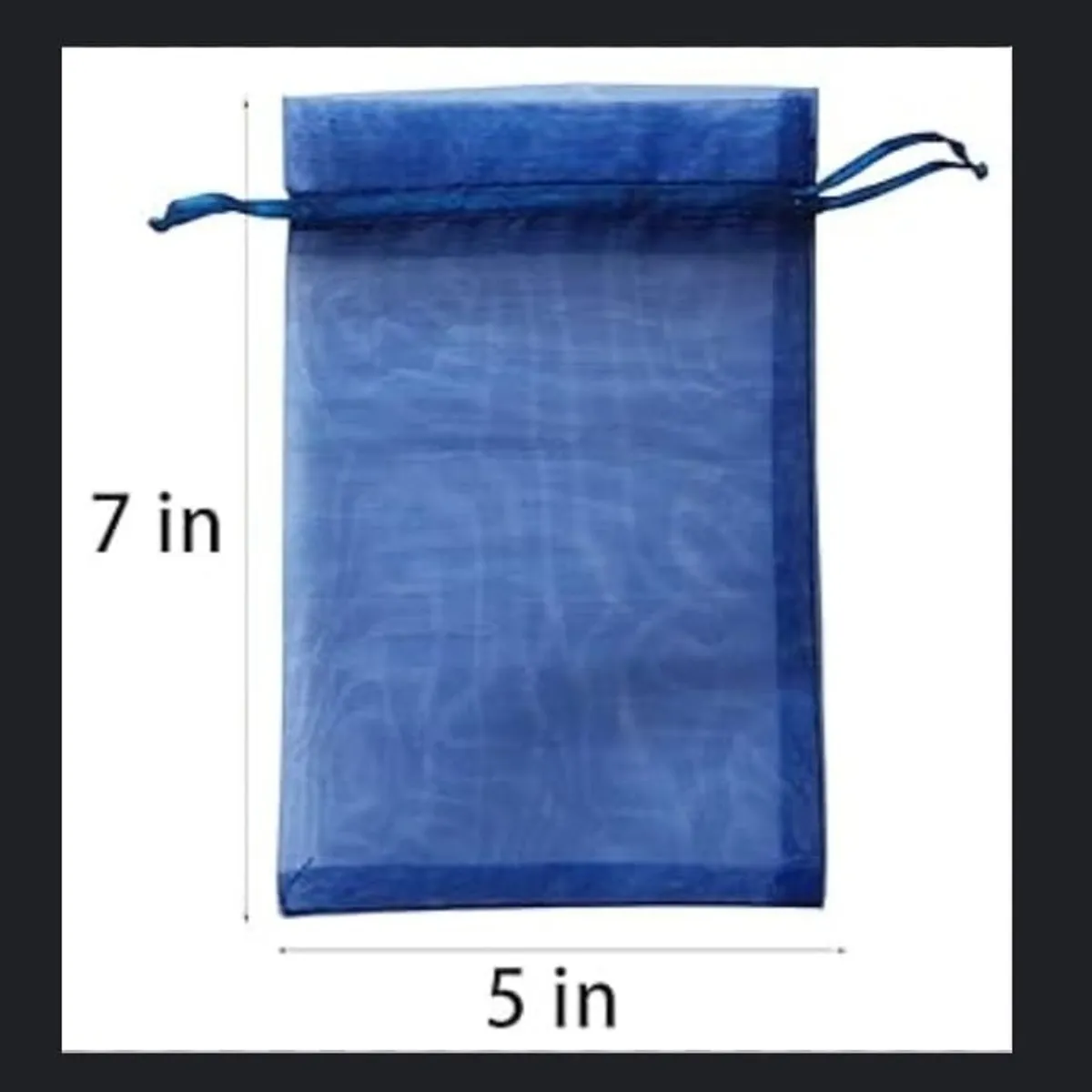Sheer Organza Bags,100PCS 4x6 Inch Blue Mesh Bags Gift Favor Bags Organza Drawstring Bags Jewelry Pouches Wedding Party Christmas Valentine