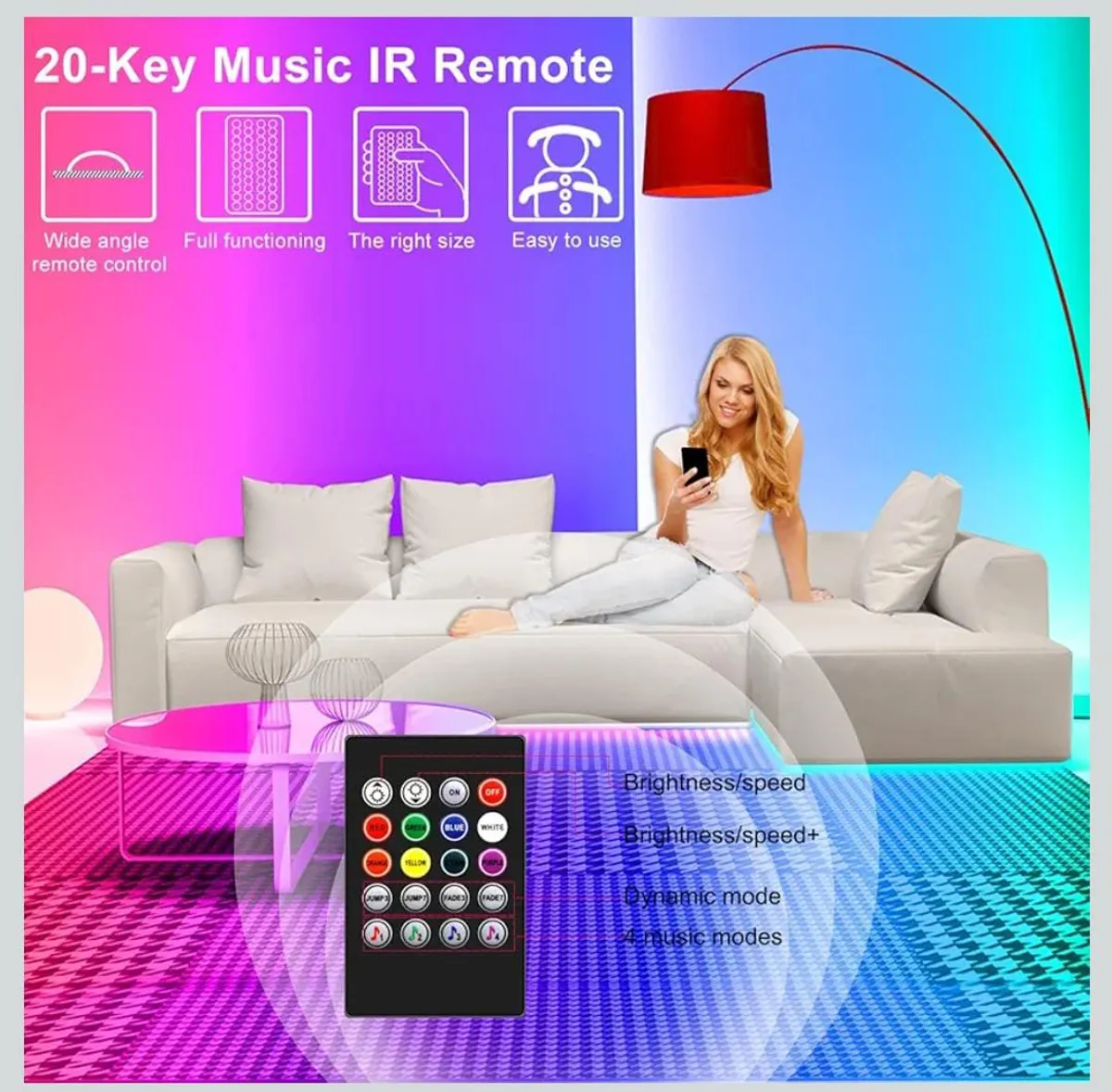 Led Strip Lights 100ft, Smart Light .
