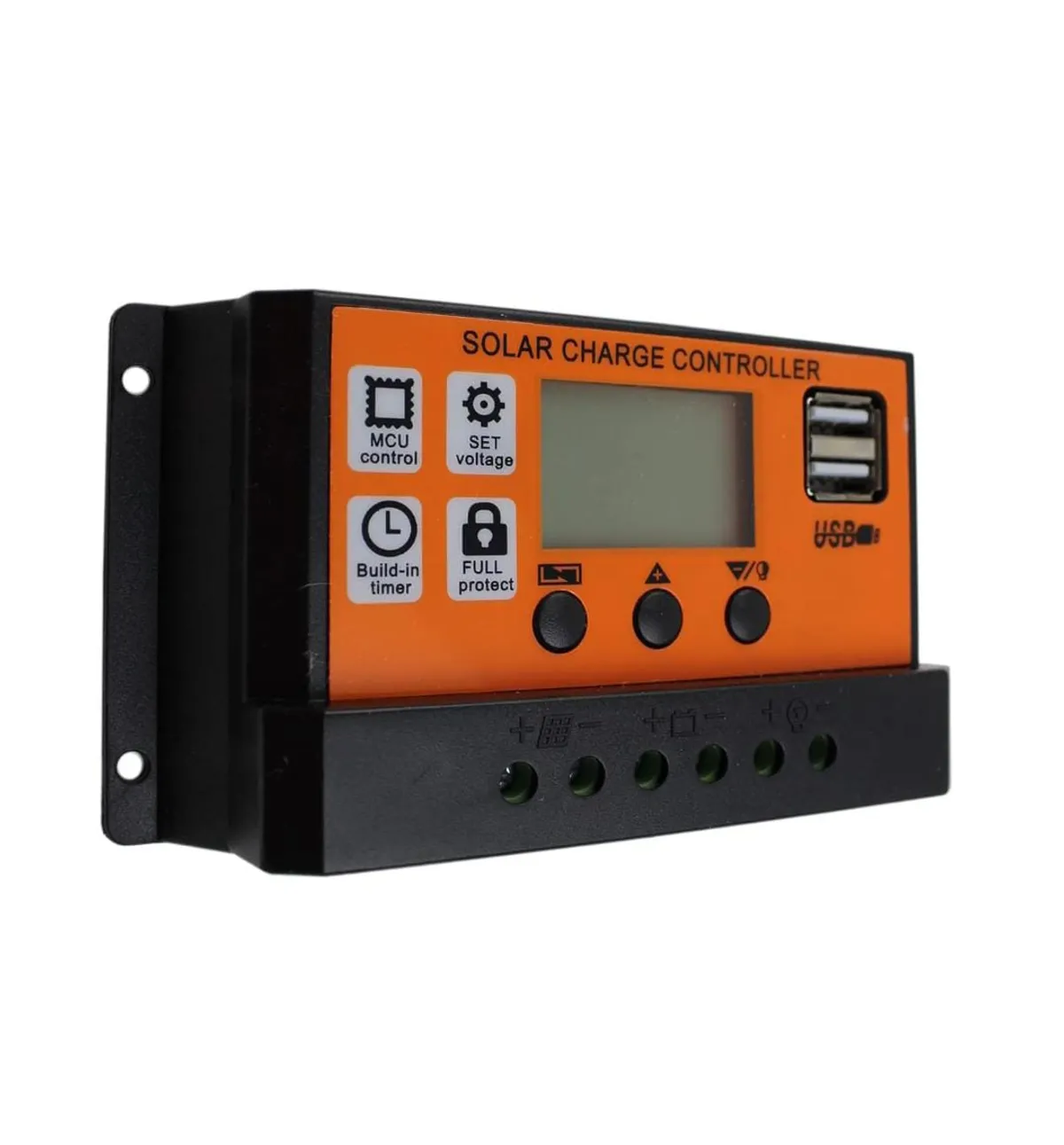 DIGISHUO PWM Solar Charge Controller, 12V/24V 10A Solar Panel Battery Regulator, Dual USB LCD Display, A280